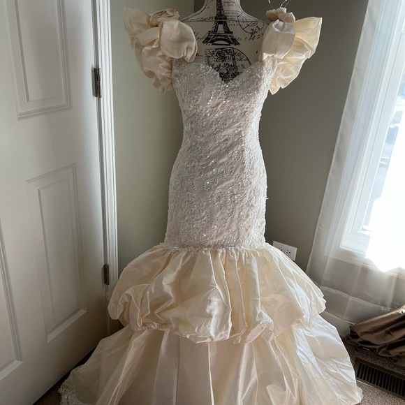 Custom Dresses & Skirts - Stunning, sophisticated custom silk, pearls & sequins gown | Wedding, formal | 6